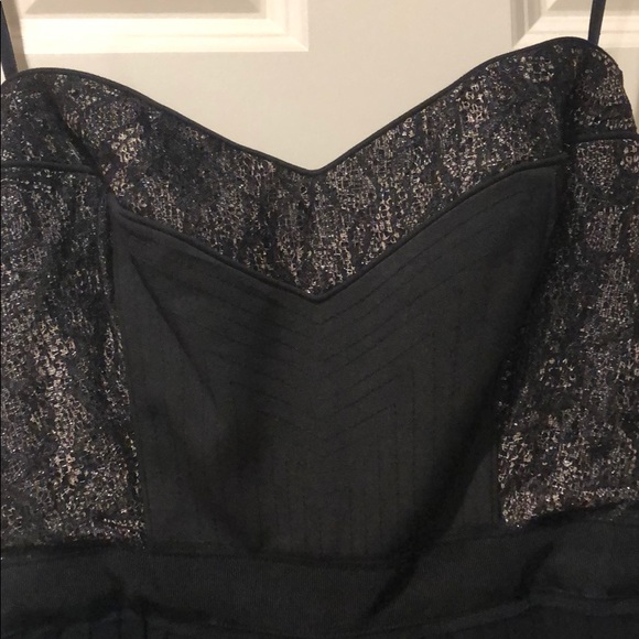 BCBG MaxAzria black strapless cocktail dress - Picture 3 of 6
